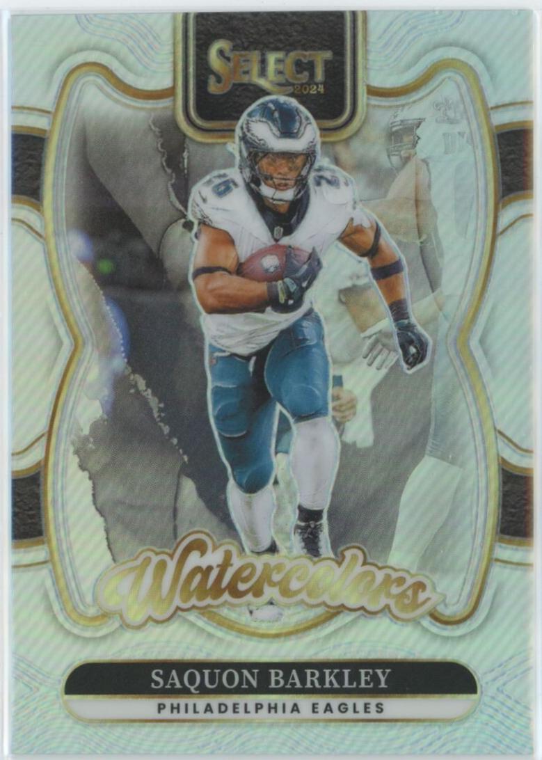 Saquon Barkley #14 Football Cards 2024 Panini Select Watercolors