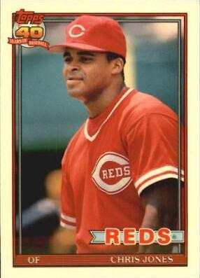 Chris Jones #65T Baseball Cards 1991 Topps Traded Tiffany