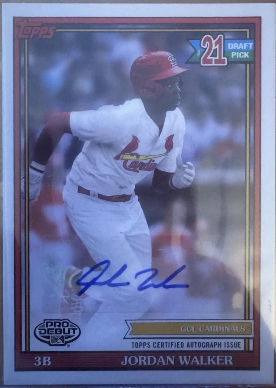 Jordan Walker #PD-169 2021 Topps Pro Debut Baseball