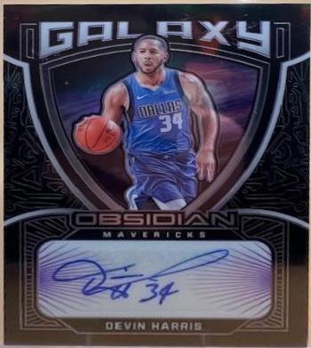 Devin Harris #GAL-DHA Basketball Cards 2020 Panini Obsidian Galaxy Autographs