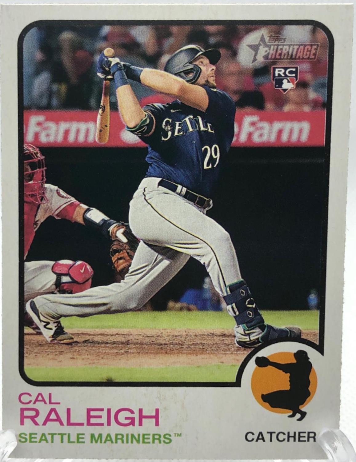 Cal Raleigh #367 Baseball Cards 2022 Topps Heritage