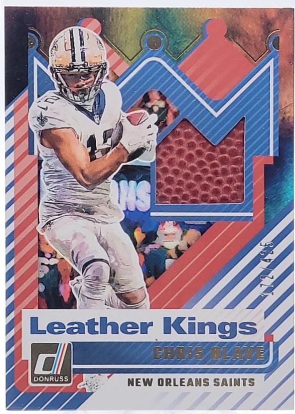 Chris Olave #LK-COE Prices | 2025 Panini Donruss Leather Kings