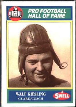 Walt Kiesling #33 Football Cards 1990 Swell Greats
