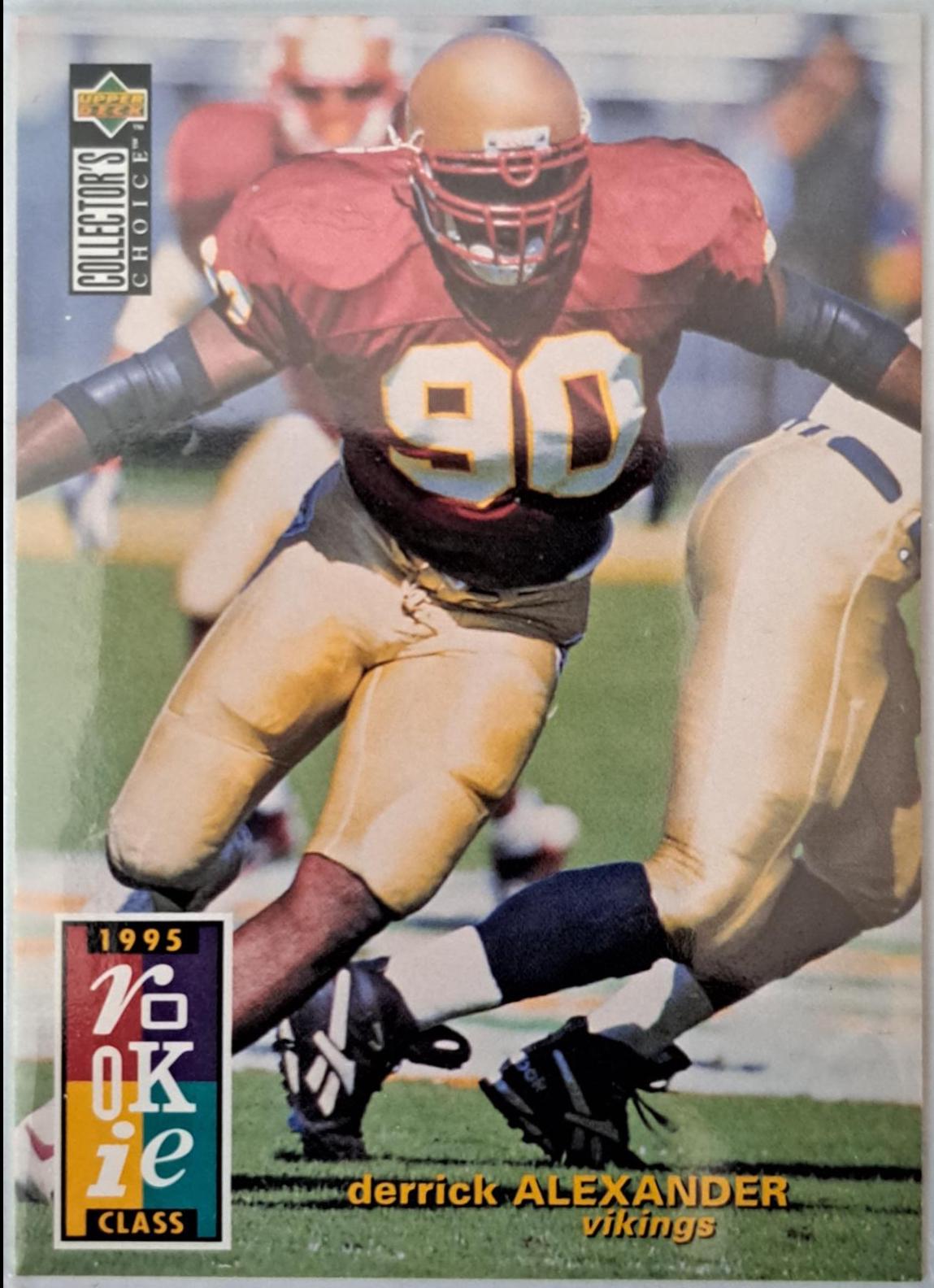 Derrick Alexander #11 Football Cards 1995 Collector's Choice