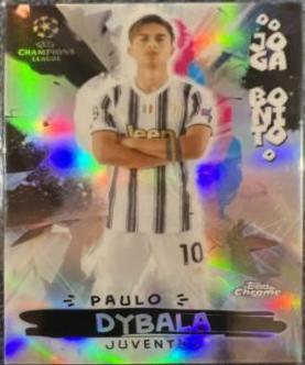 Paulo Dybala #JB-13 Soccer Cards 2020 Topps Chrome UEFA Champions League Joga Bonito