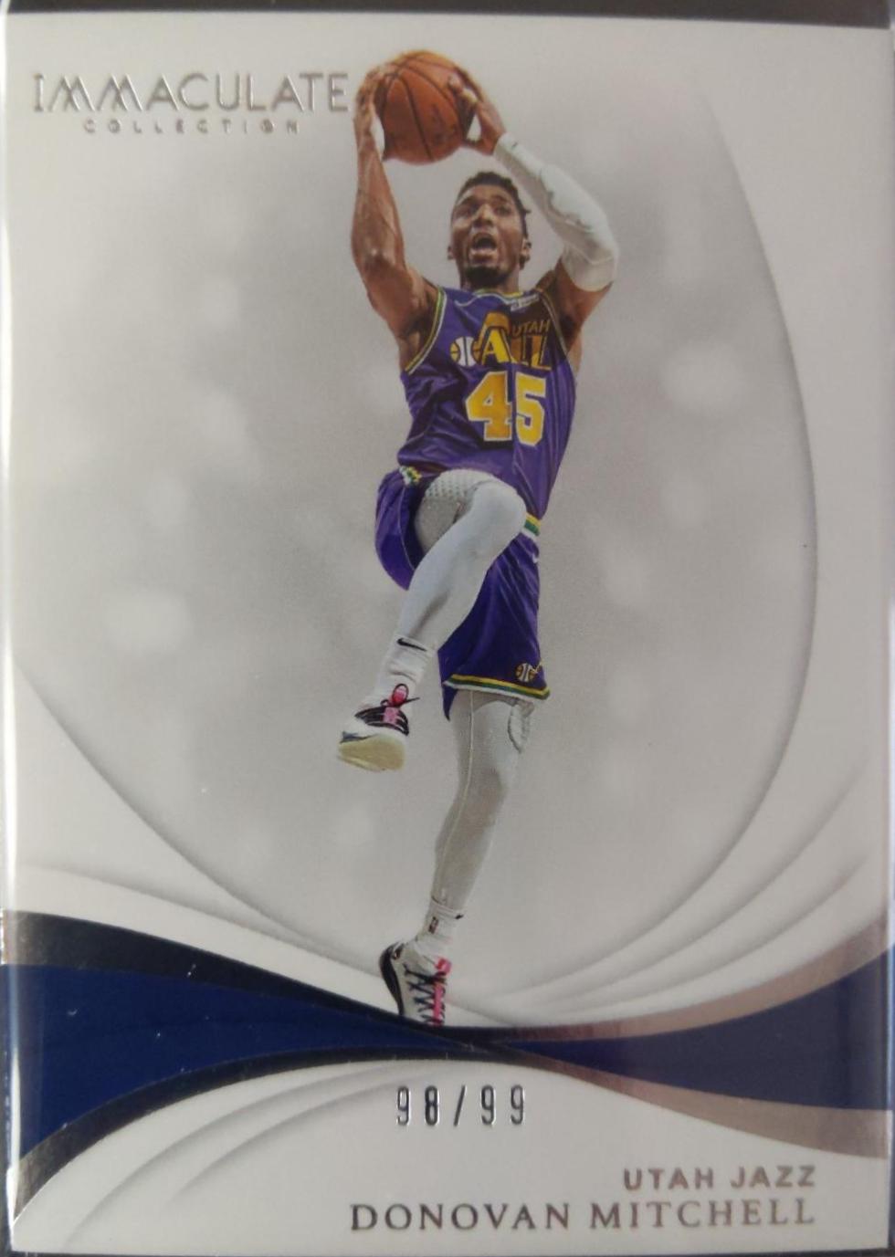Donovan Mitchell #4 Basketball Cards 2018 Panini Immaculate Collection