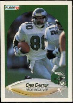 Cris Carter #81 Football Cards 1990 Fleer