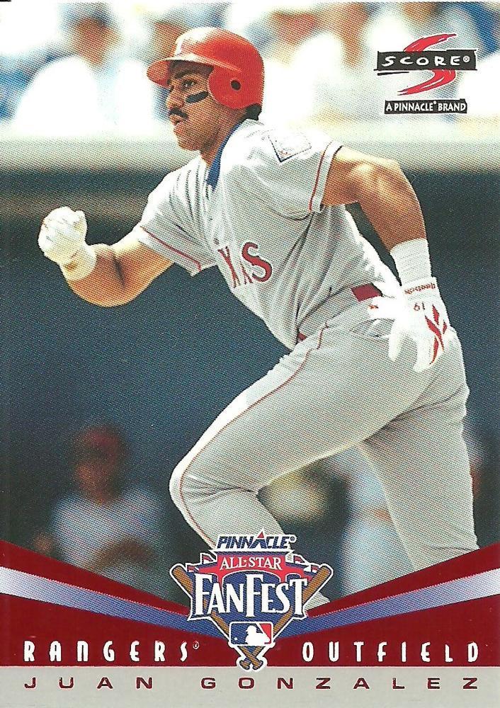 Juan Gonzalez #13 Baseball Cards 1997 Score All Star Fanfest