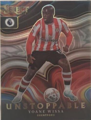 Yoane Wissa #1 Soccer Cards 2022 Panini Select Premier League Unstoppable