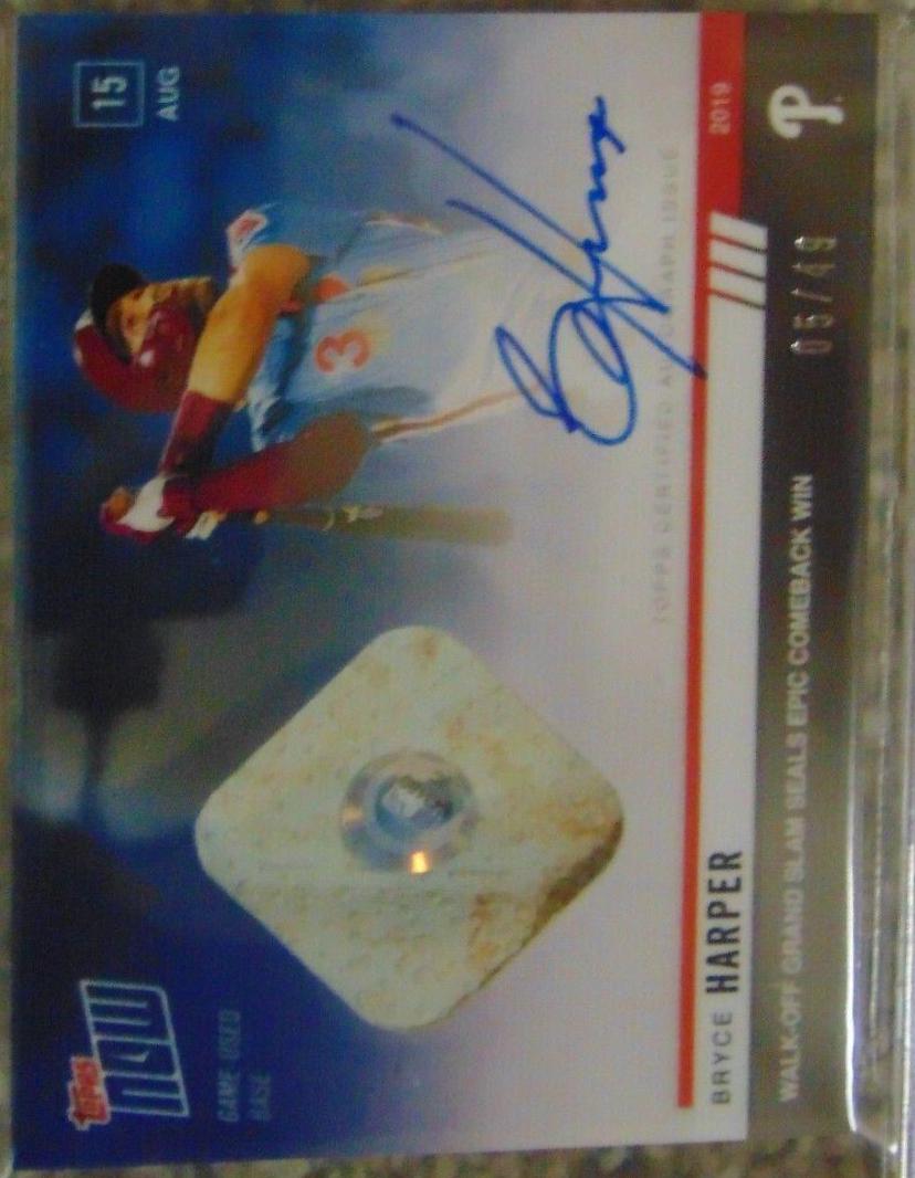 Bryce Harper [Autograph Relic Blue] #690B