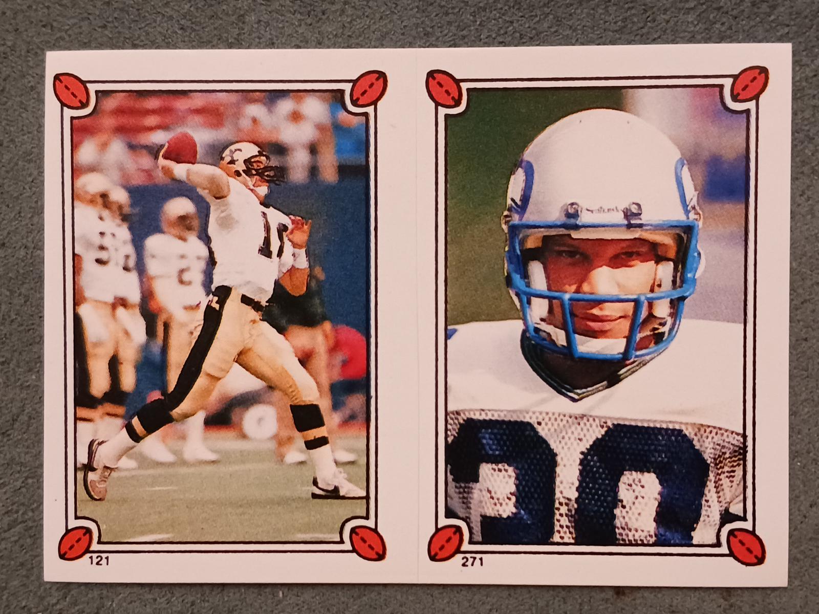 Dave Wilson, Bobby Joe Edmonds Football Cards 1987 Topps Stickers