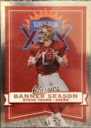 Steve Young #BS-14 Football Cards 2022 Panini Classics Banner Season