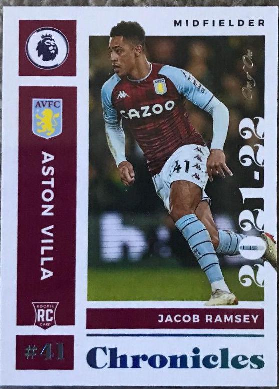 Jacob Ramsey #4 Soccer Cards 2021 Panini Chronicles Premier League