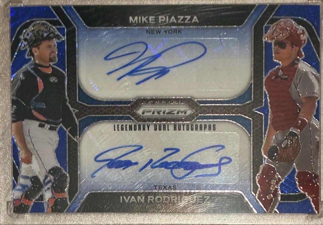 Mike Piazza / Ivan Rodriguez [Blue Shimmer FOTL] #LDA-LEG