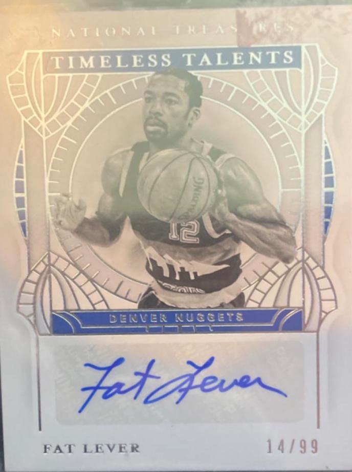 Fat Lever #TT-FAT Basketball Cards 2020 Panini National Treasures Timeless Talents Signatures