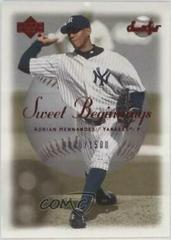 Adrian Hernandez #124 Baseball Cards 2001 Upper Deck Sweet Spot Prices