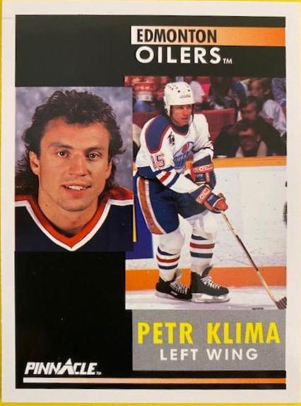 Petr Klima #159 Hockey Cards 1991 Pinnacle