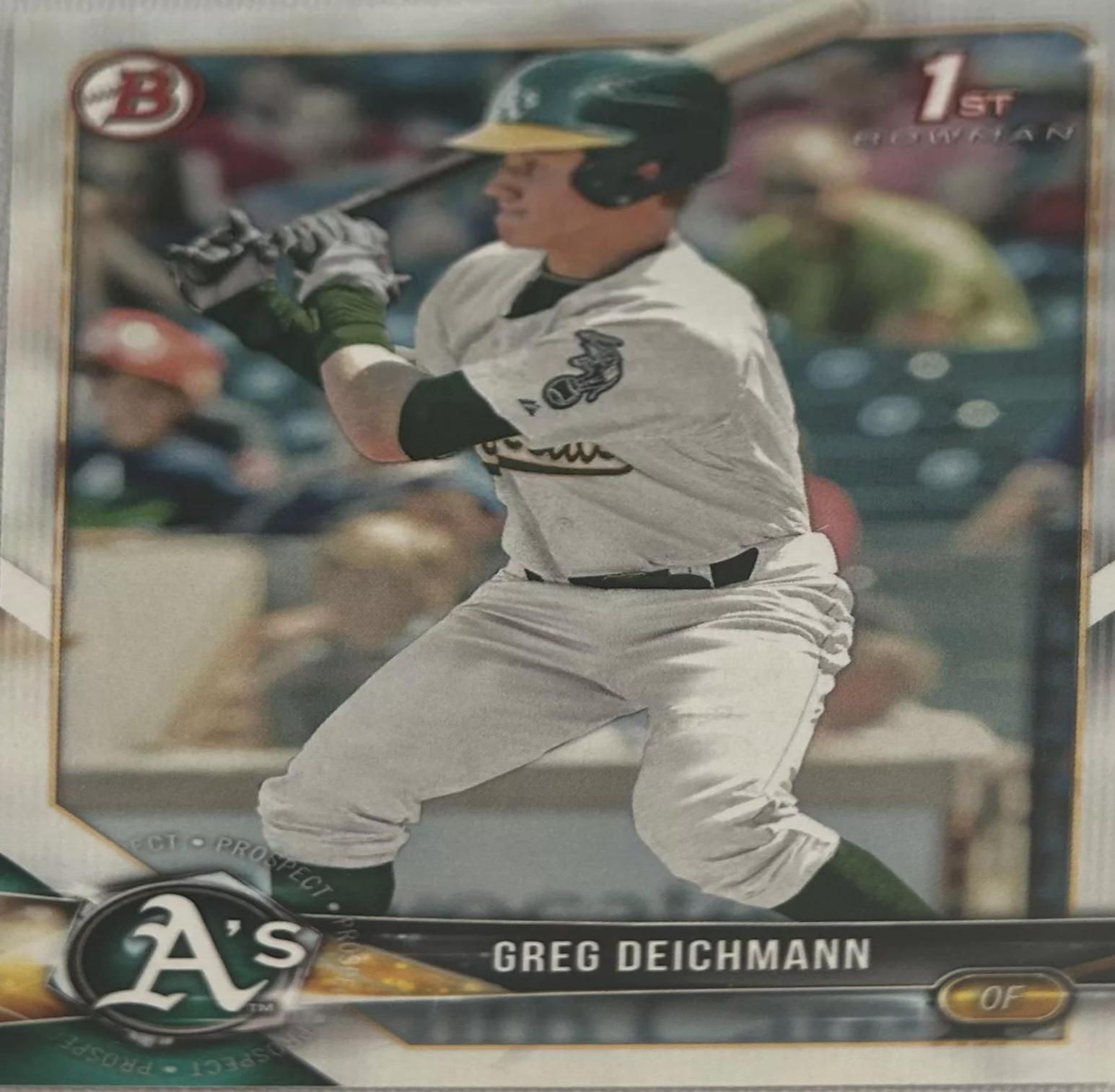 Greg Deichman Baseball Cards 2018 Bowman Paper Prospects