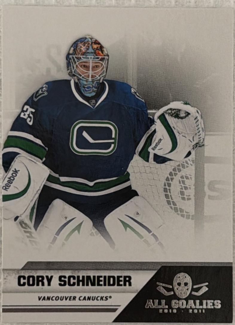 Cory Schneider #86 2010-11 Panini All Goalies Hockey