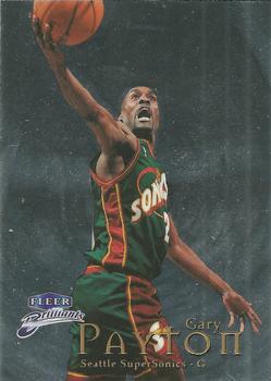 Gary Payton #9 Basketball Cards 1998 Fleer Brilliants
