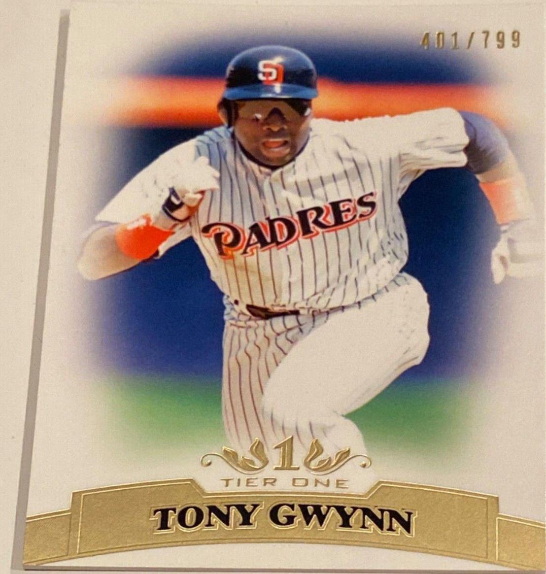 Tony Gwynn /799 #19 Baseball Cards 2011 Topps Tier One