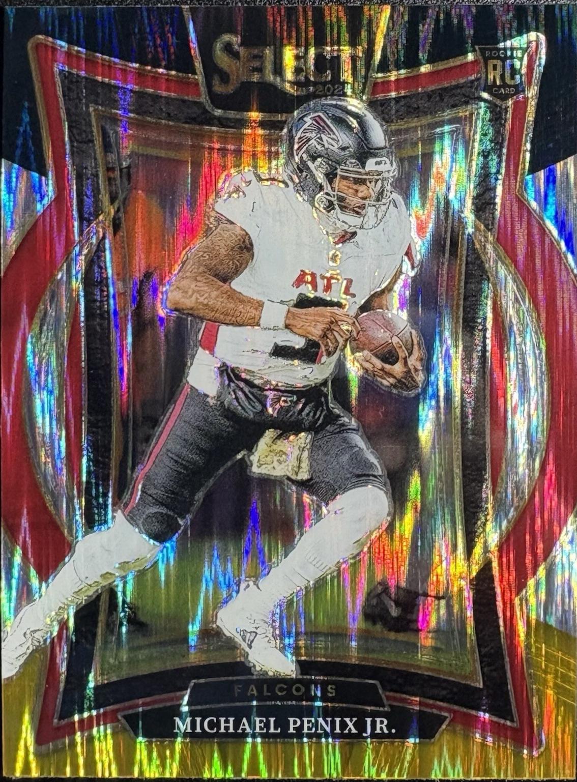 Michael Penix Jr. [Black Gold Prizm Shock] #80 Prices [Rookie
