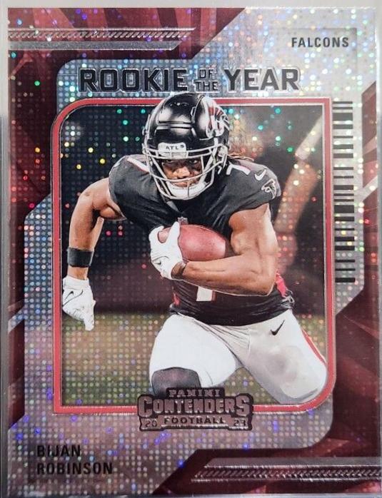 Bijan Robinson #3 Football Cards 2023 Panini Contenders Rookie of the Year