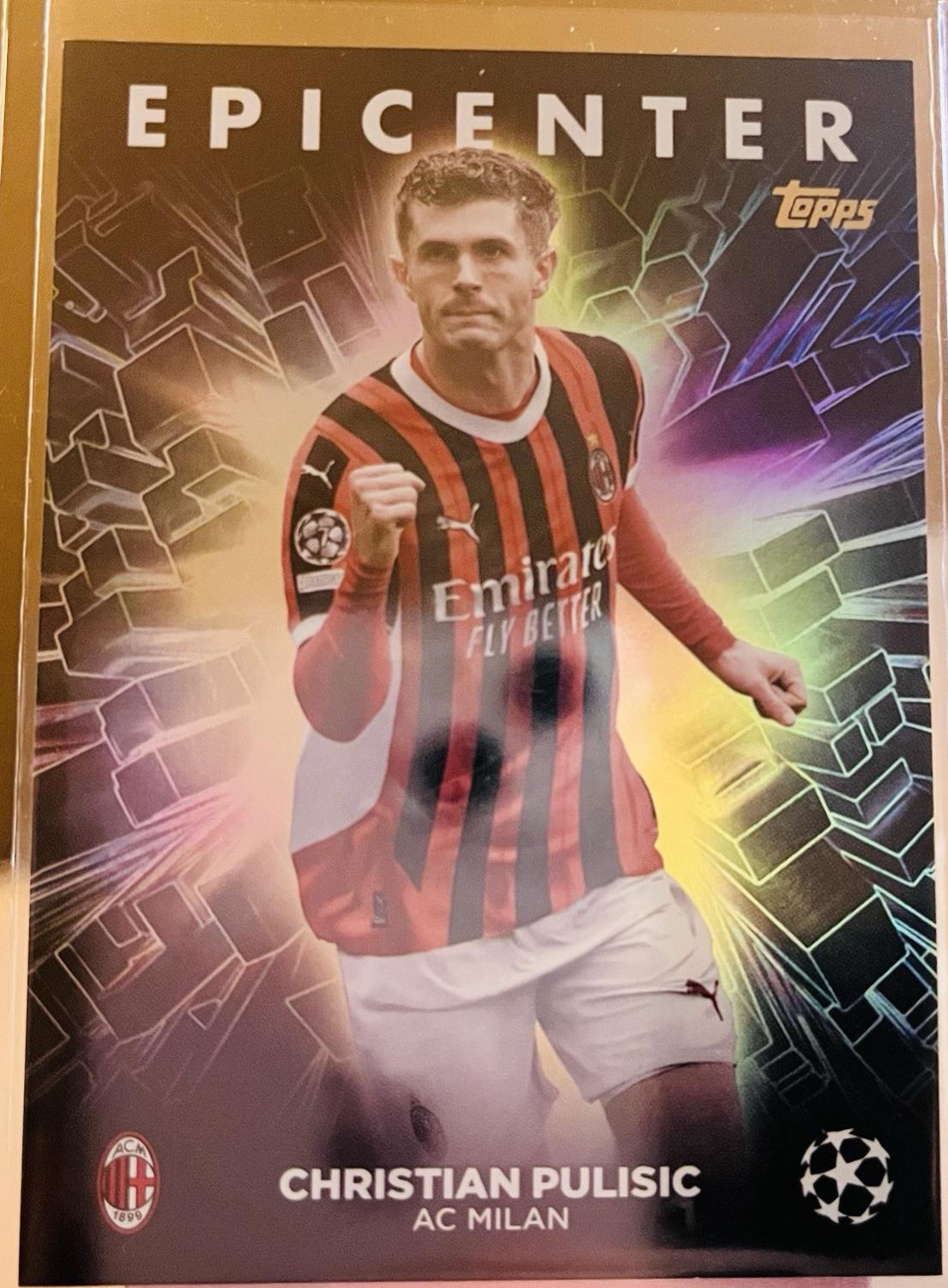 Christian Pulisic #EC-1 Soccer Cards 2024 Topps UEFA Epicenter