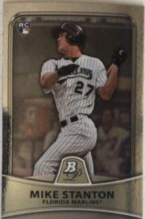 Mike Stanton #86 Baseball Cards 2010 Bowman Platinum