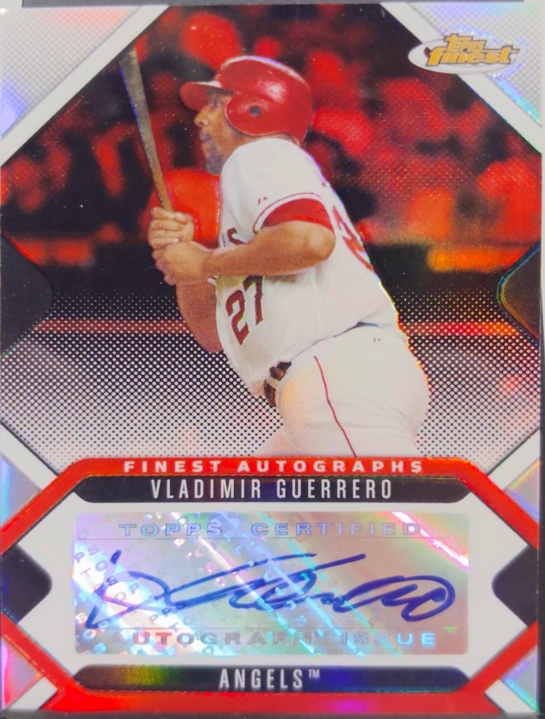 Vladamir Guerrero #FA-VG Baseball Cards 2006 Finest Autographs