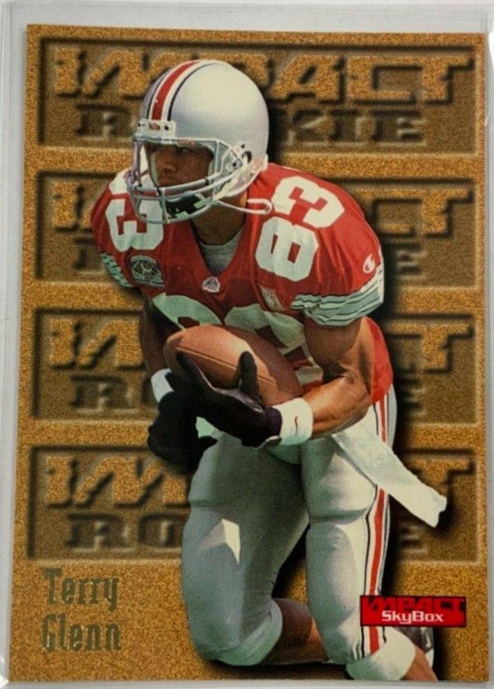 Terry Glenn #163 Football Cards 1996 Skybox Impact