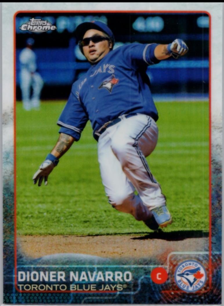 Dioner Navarro #70 2015 Topps Chrome Baseball