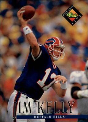 Jim Kelly #6 Football Cards 1994 Pro Line Live