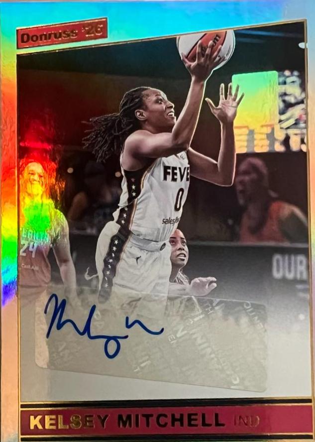 Kelsey Mitchell #12 2026 2026 Donruss WNBA Retro 1986 Signatures