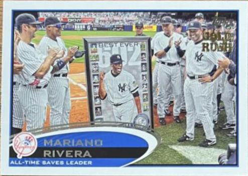 Mariano Rivera [Gold Rush] #109 Baseball Cards 2012 Topps