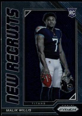 Malik Willis #NR-3 Football Cards 2022 Panini Prizm New Recruits