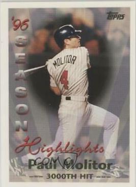 Paul Molitor #463 Baseball Cards 1997 Topps