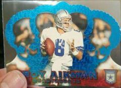 Troy Aikman [Blue] #CR-100 Football Cards 1996 Pacific Crown Royale Prices