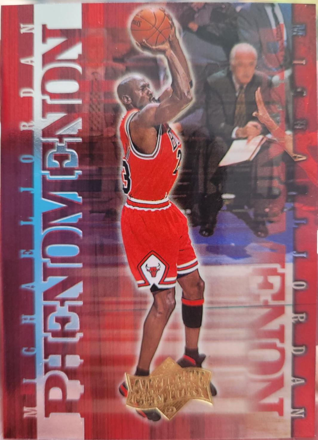 Michael Jordan #P5 Basketball Cards 1999 Upper Deck MJ Athlete of the Century Phenomenon