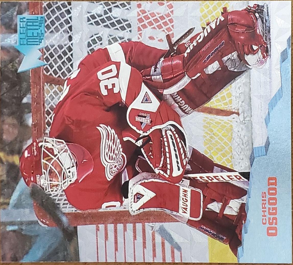 Chris Osgood #49 Hockey Cards 1995 Fleer Metal