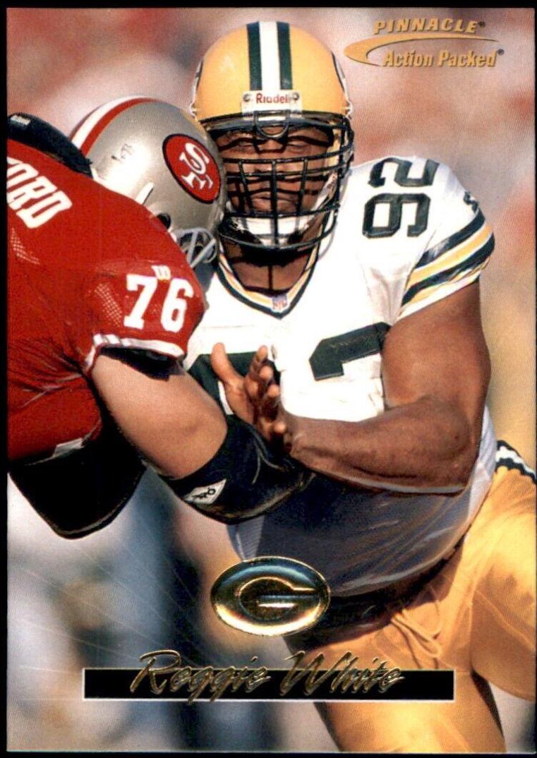 Reggie White #9 Football Cards 1996 Action Packed