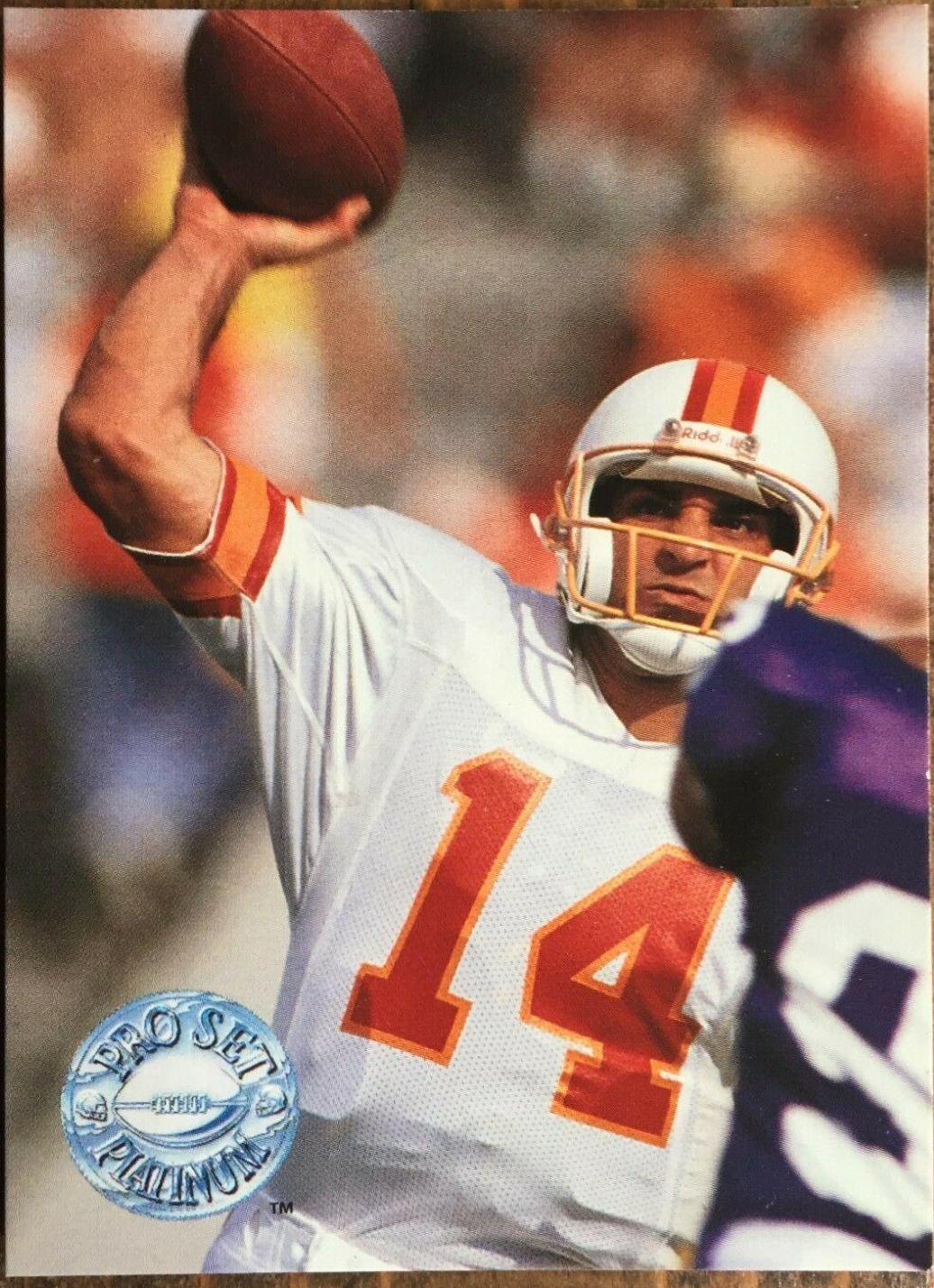 Vinny Testaverde #116 Football Cards 1991 Pro Set Platinum