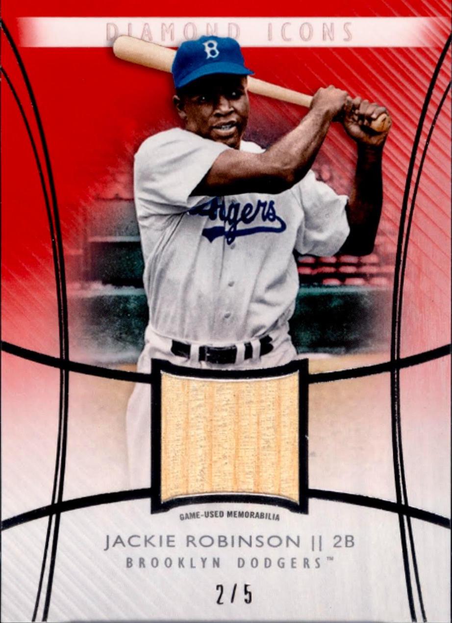 Jackie Robinson #SR-JR Baseball Cards 2017 Topps Diamond Icons Single Player Relics