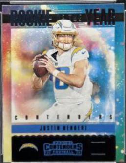 Justin Herbert #RY-JHE Football Cards 2020 Panini Contenders Optic Rookie of the Year