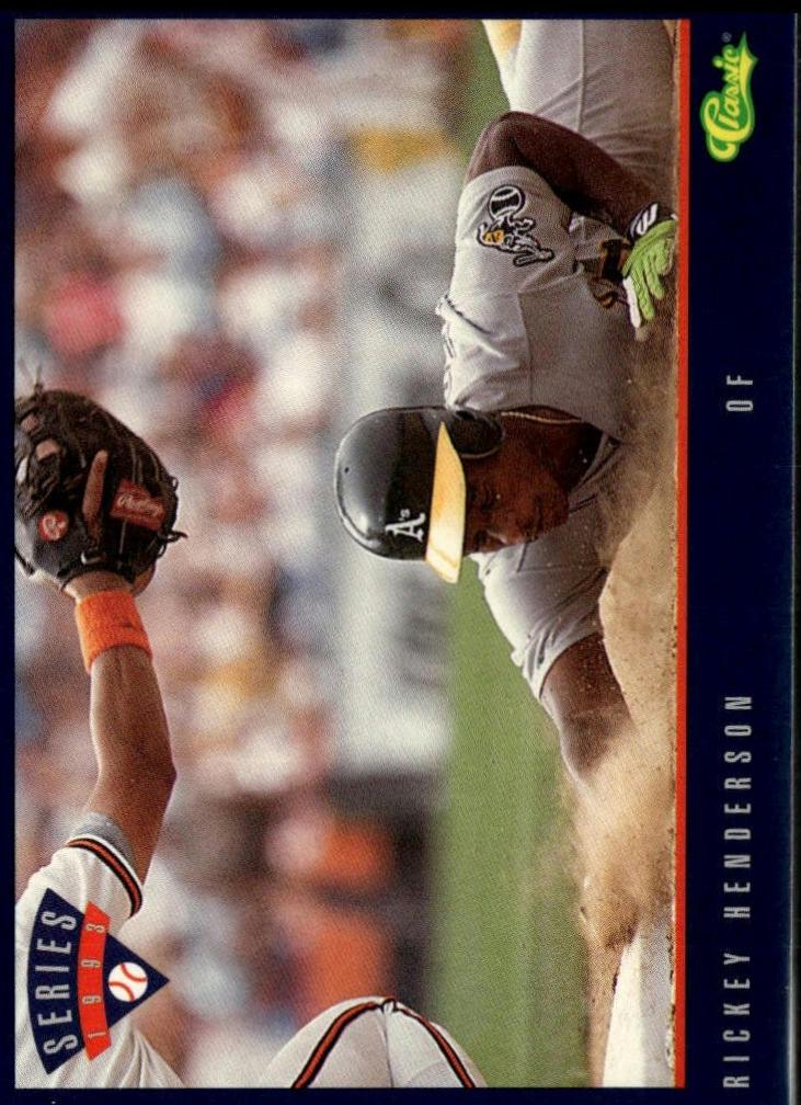 Rickey Henderson #T42 1993 Classic Baseball