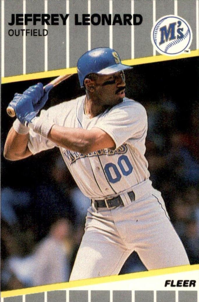 Jeffrey Leonard #U-60 Baseball Cards 1989 Fleer Update