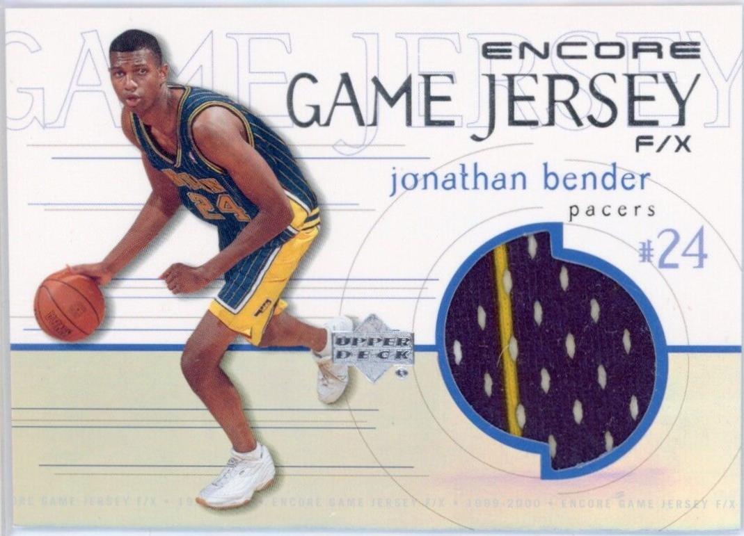 Jonathan Bender #JB-J Basketball Cards 1999 Upper Deck Encore Game Jersey