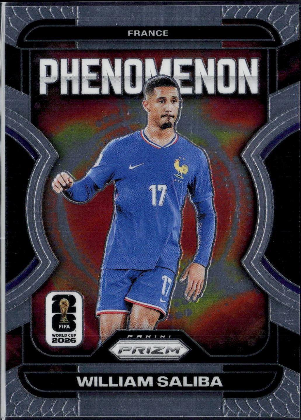 William Saliba #2 2026 Panini Prizm FIFA Phenomenon