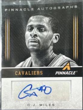 C.J. Miles #34 Basketball Cards 2013 Panini Pinnacle Autographs