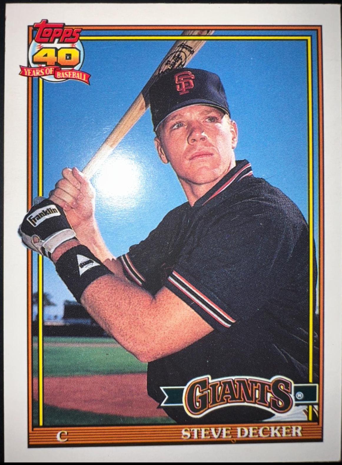 Steve Decker #29T Baseball Cards 1991 Topps Traded